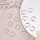 Beebeecraft 30Pcs/Box 18K Gold Plated Hollow Heart Charm Alloy Love Charms Pendants for DIY Necklace Bracelet Earring Jewelry Making KK-BBC0002-64-4