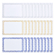 Craspire 卒業証書  青い枠  レターサイズの白紙  オフィス用品  ミックスカラー  39.7x21x0.3cm  30シート/セット DIY-CP0003-10-1