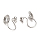 Accessoires de convertisseurs de boucles d'oreilles à clipser en laiton KK-D060-04P-02-2