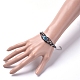 Cordon de cuir de vachette bracelets multi-brins BJEW-JB04850-02-4