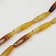 Natural Striped Agate/Banded Agate Beads Strands G-L008-02-1