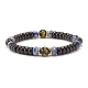 Faceted Natural Beads Stretch Bracelets Set BJEW-JB07359-2