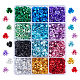 720Pcs 12 Colors Aluminum Beads FALUM-PH0001-03-1