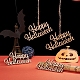 Parola felice halloween vuoto ritagli di legno ornamenti WOOD-L010-01-5