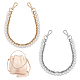 Chgcraft 2pcs 2 couleurs en plastique imitation perle perlée double brin poignées de sac DIY-CA0005-93-1
