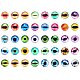 10mm Mixed Color Lucky Evil Eye Glass Flatback Dome Cabochons for Jewelry Making GGLA-PH0002-10mm-AB-2