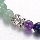 Stretch Buddhist Jewelry Multi-Color Gemstone Chakra Bracelets BJEW-JB01687-04-2