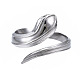 304 открытое кольцо-манжета из нержавеющей стали в виде змеи для женщин RJEW-T023-78P-1