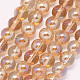 Chapelets de perles en verre électroplaqué GLAA-G051-8mm-A01-1