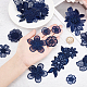 AHANDMAKER 20 Pcs 3D Flower Lace Embroidery Appliques PATC-HY0001-05-3