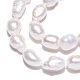 Fili di perle di perle d'acqua dolce coltivate naturali PEAR-N014-06B-5