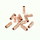 チューブビーズ  真鍮  カーブ  ローズゴールド  約3 mm幅  長さ10mm  穴：2mm EC416-2