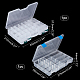 Superfindings 2 set 2 scatole per attrezzatura da pesca in plastica rettangolari rimovibili in stile pp CON-FH0001-45-4