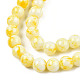 Chapelets de perles en verre peint GLAA-R139-8mm-17-2