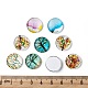 Tree of Life Printed Half Round/Dome Glass Cabochons GGLA-A002-16mm-GG-6