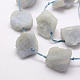 Naturelles bleu perles de calcédoine brins G-G689-07-3