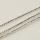 メタリック糸  刺しゅう糸  3プライ  銀  0.4mm  約1093.61ヤード（1000m）/ロール MCOR-G001-0.4mm-13-2