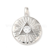 Латунные микро проложить кубического циркония подвески KK-Q772-06P