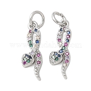 Латунные микро проложить кубического циркония подвески KK-U056-52P