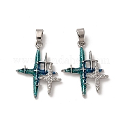 Латунные микро проложить кубического циркония подвески KK-F903-07P