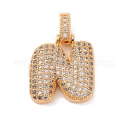 Латунные микро проложить кубического циркония подвески KK-C076-29N-G01