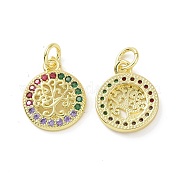 Латунные подвески из микро-паве KK-E068-VF091
