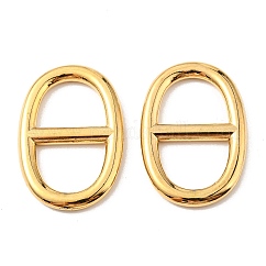 PVD-Vakuumbeschichtung 304 Edelstahl-Anschlussanhänger, langlebig plattiert, Marineblaue Mesh-Anhänger, Meeres-Mesh-Anhänger, Oval, golden, 35x23.5x3 mm, Bohrung: 12x15 mm