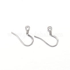 DanLingJewelry 200pcs 304 Stainless Steel Earring Hooks/Fish Hooks/Ear Wire  for DIY Jewelry Making (Stainless Steel Color)