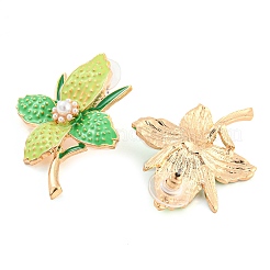 Серьги-гвоздики с подвесками из цинкового сплава на тему Дня Святого Патрика&nbsp;LS-EJEW-Z030-01A-LG