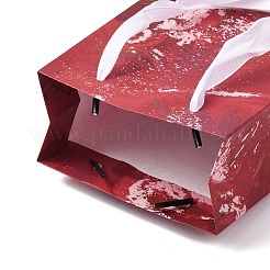 Rechteckige Geschenktüten aus Papier mit Schleifengriffen&nbsp;ABAG-A011-01E