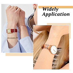 15 Stück 3 Farben Legierung Welle Uhrenarmband Charms für Uhrenschlaufen Zubehör&nbsp;FIND-FH0017-65