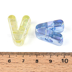 УФ-покрытие прозрачные акриловые европейские бусины&nbsp;OACR-M027-02V