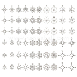 60шт 10 стиля подвески из сплава со стразами&nbsp;FIND-PH0028-36S