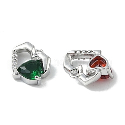 Латунные микро проложить кубического циркония подвески&nbsp;KK-H482-01P