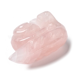 Резные фигурки целебных улиток из натурального розового кварца&nbsp;G-K342-02B