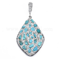 Полимерная глина стразами подвески&nbsp;RB-S056-16A-P