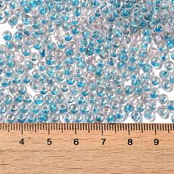 Perles de rocaille rondes en verre transparent&nbsp;X1-SEED-B001-05A-27