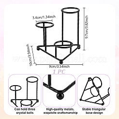 Держатели хрустальных шаров из сплава&nbsp;ODIS-WH0078-97EB
