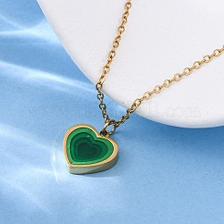 Colliers à pendentif géométrique en acier inoxydable 304 pour femmes&nbsp;NJEW-M106-02A-G