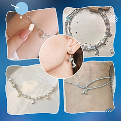 6 pz 2 stili 925 ciondoli a forma di luna e stella in argento sterling&nbsp;STER-PH0004-48