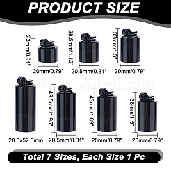 7 шт. 7 размера акриловые подставки для колец и ювелирных изделий&nbsp;RDIS-WH0011-34A