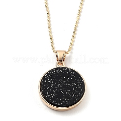 Collane del pendente del rhinestone della lega&nbsp;NJEW-H306-A03-G