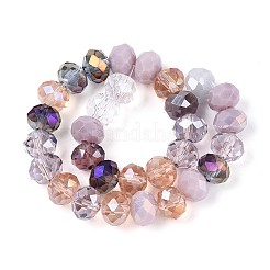 Стеклянные бусины с гальваническим покрытием &nbsp;EGLA-N022-02A-A02