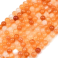 Природного сердолика нитей бисера&nbsp;G-N0006-4mm-17
