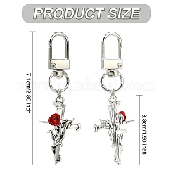 Pendentifs en alliage de croix décoratifs&nbsp;HJEW-YW00061-03