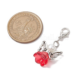 Ангел стеклянный кулон украшение&nbsp;HJEW-JM02291