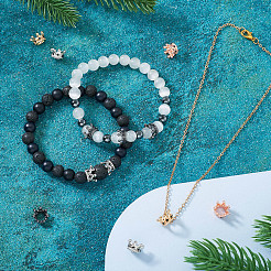 20 шт. Европейские бусины из сплава 4 цветов&nbsp;MPDL-TA0001-06