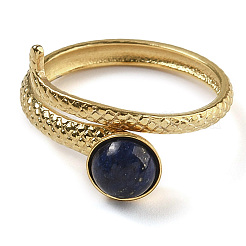 Lapis naturali anelli di barretta lazuli&nbsp;RJEW-U027-04G-03