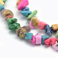 Синтетических нитей бирюзовые бусы X-G-P332-24C