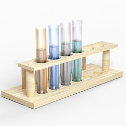 8шт 4-х цветная прозрачная акриловая пробирка&nbsp;AJEW-OC0003-95